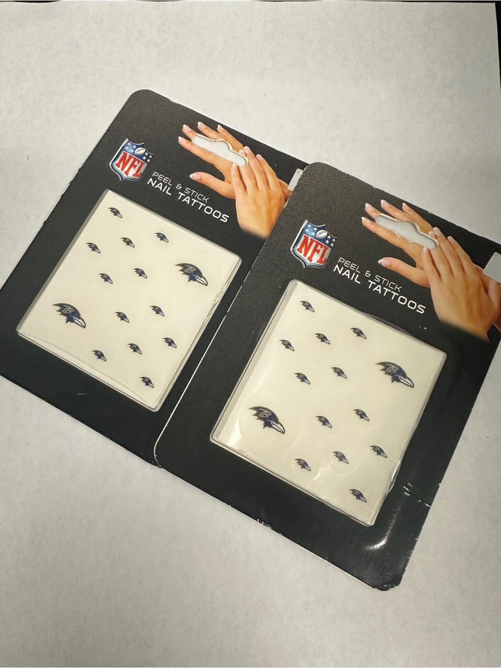 NFL Baltimore Ravens branded nail stickers designed